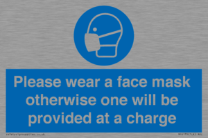 Please wear a face mask otherwise one will be provided at a charge
